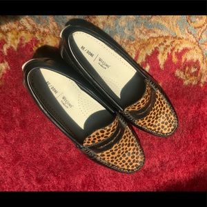 GH Bass x ReDone Leopard Print Loafers